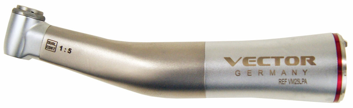 VectorMatic 1:5 Increasing Internal Coolant contra angle handpiece, Quattro Spray, Optic, FG