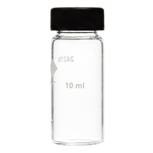Sample Cell, 6/pk 1 inch, 10ml, Round Glass,