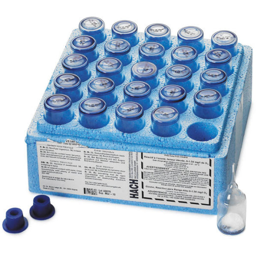 Hach 2518025 Ozone Rgt, HR, 25/pk