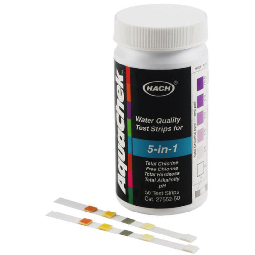 Hach 2755250 Test Strip, 5 in 1