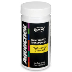 Hach 2890200 Test Strips, Free Chlorine, HR