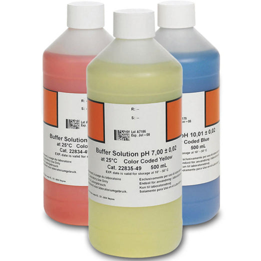 Buffer Solution  pH Calibration Kit 3 Pack Color Coded Standards (4.01, 7.00, 10.01)