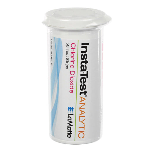 Insta-TEST® Chlorine Dioxide Low Range Test Strips – 0–5 ppm, 50 Tests, High Sensitivity