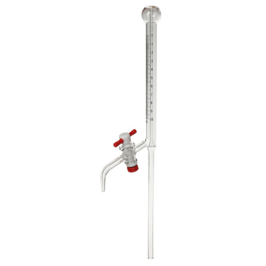 Buret, 10mL, Teflon SC, Short Form,w/ 250mL Bottle