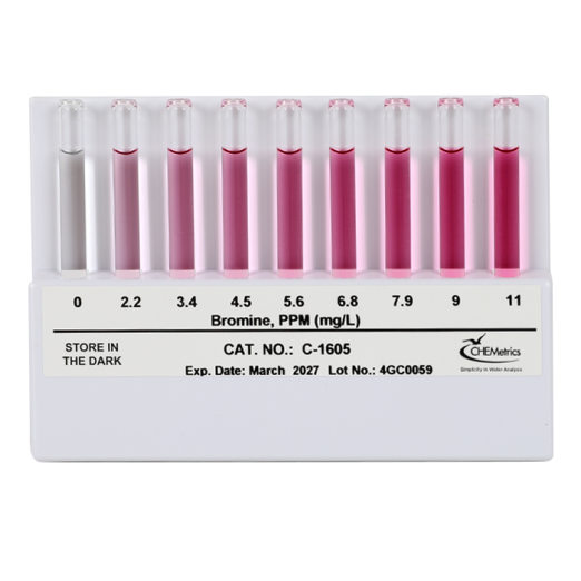 CHEMetrics C-1605 Bromine Comparator - Flat
