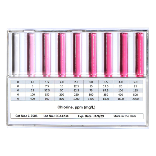 CHEMetrics C-2506 Chlorine HR Comparator - Flat