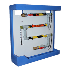 3/4" 3 Pass Carbon Steel Coupon Rack