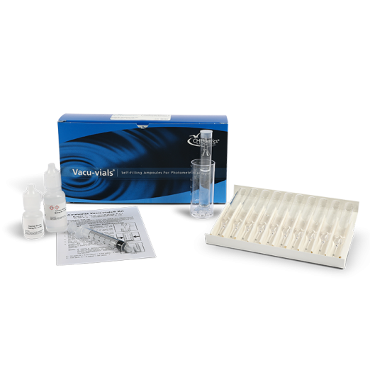 CHEMetrics® Vacu-vials® Test Kit  Ammonia (0 - 20 ppm)