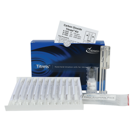 CHEMetrics® Titrets® Test Kit Carbon Dioxide (10-1000 ppm)