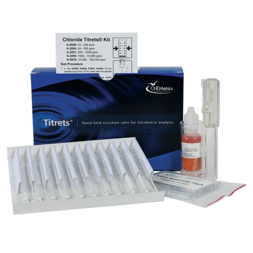 CHEMetrics® Titrets® Test Kit  Chloride (20-200 ppm)