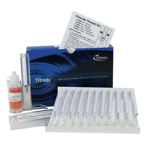 CHEMetrics® Titrets® Test Kit Chloride (1000-10,000 ppm)