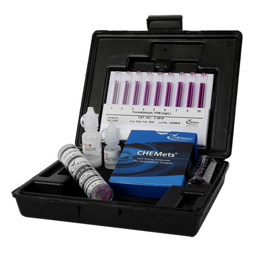 CHEMetrics® CHEMets® Formaldehyde Test Kit (0-1 & 1-10 ppm)