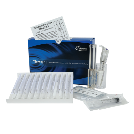 CHEMetrics® Titrets® Test Kit Hydrogen Peroxide (0.1-1.0%)