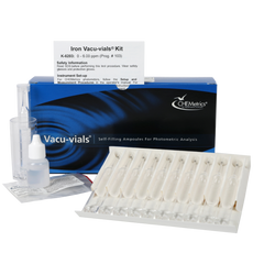 CHEMetrics® Vacu-vials® Test Kit Iron, Ferrous & Total (0-6.00 ppm)