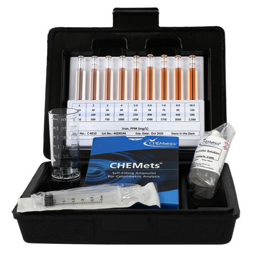 CHEMetrics® CHEMets® Test Kit Iron, Total & Ferrous (10-100 ppm)