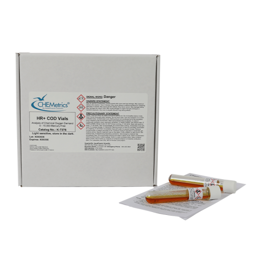CHEMetrics® HR+ COD Vials Mercury-Free (98 Count)