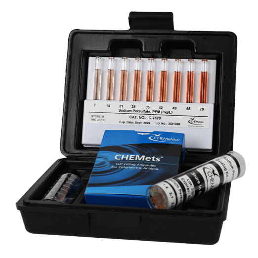 CHEMetrics® CHEMets® Test Kit Sodium Persulfate (0-5.6 & 7-70 ppm)
