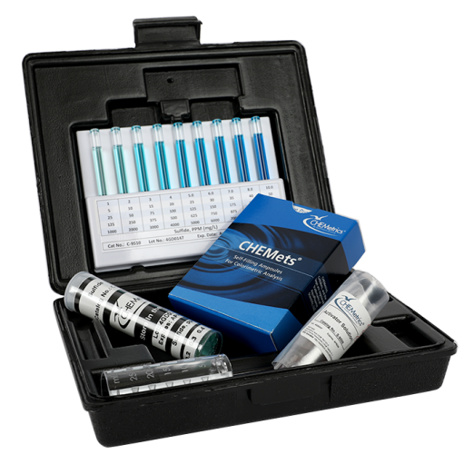 CHEMetrics® CHEMets® Test Kit Sulfide, Total Soluble (0-1 & 1-10 ppm)