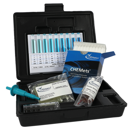 CHEMetrics® CHEMets® Test Kit Sulfide HR (125-1250 ppm)