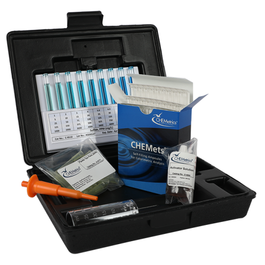 CHEMetrics® CHEMets® Test Kit Sulfide HR (1000-10,000 ppm)