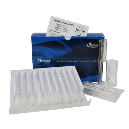CHEMetrics® Titrets® Test Kit  Sulfite (2-20 ppm)