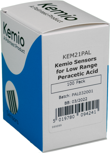 Kemio Sensors, Low Range PAA, 0.02-50 mg/L, 100pk