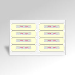 Temperature indicator, stick-on, 170F - 77C