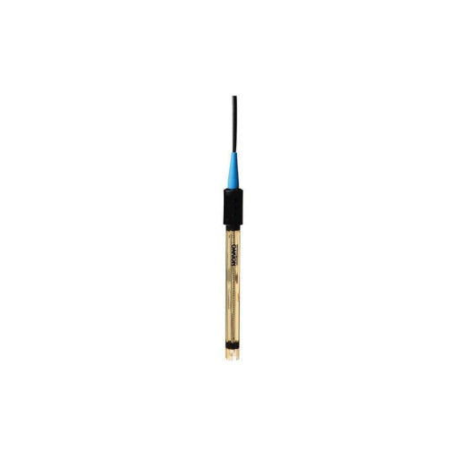 قطب كهربائي Oakton® WD‑35801‑71 مفرد الوصلة من النوع ATC لقياس الأس الهيدروجيني، بهيكل إيبوكسي، وموصل BNC ومقبس درجة حرارة، يتراوح قياس الأس الهيدروجيني 0‑14، وكابل بطول 1 متر تقريبًا