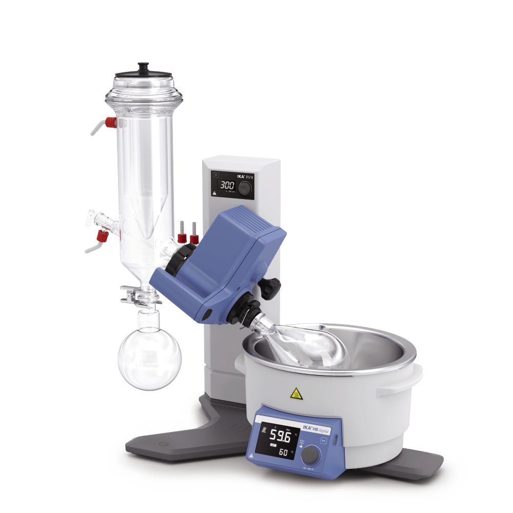 IKA 10003573 RV 8 with Dry Ice Condenser Rotary Evaporator