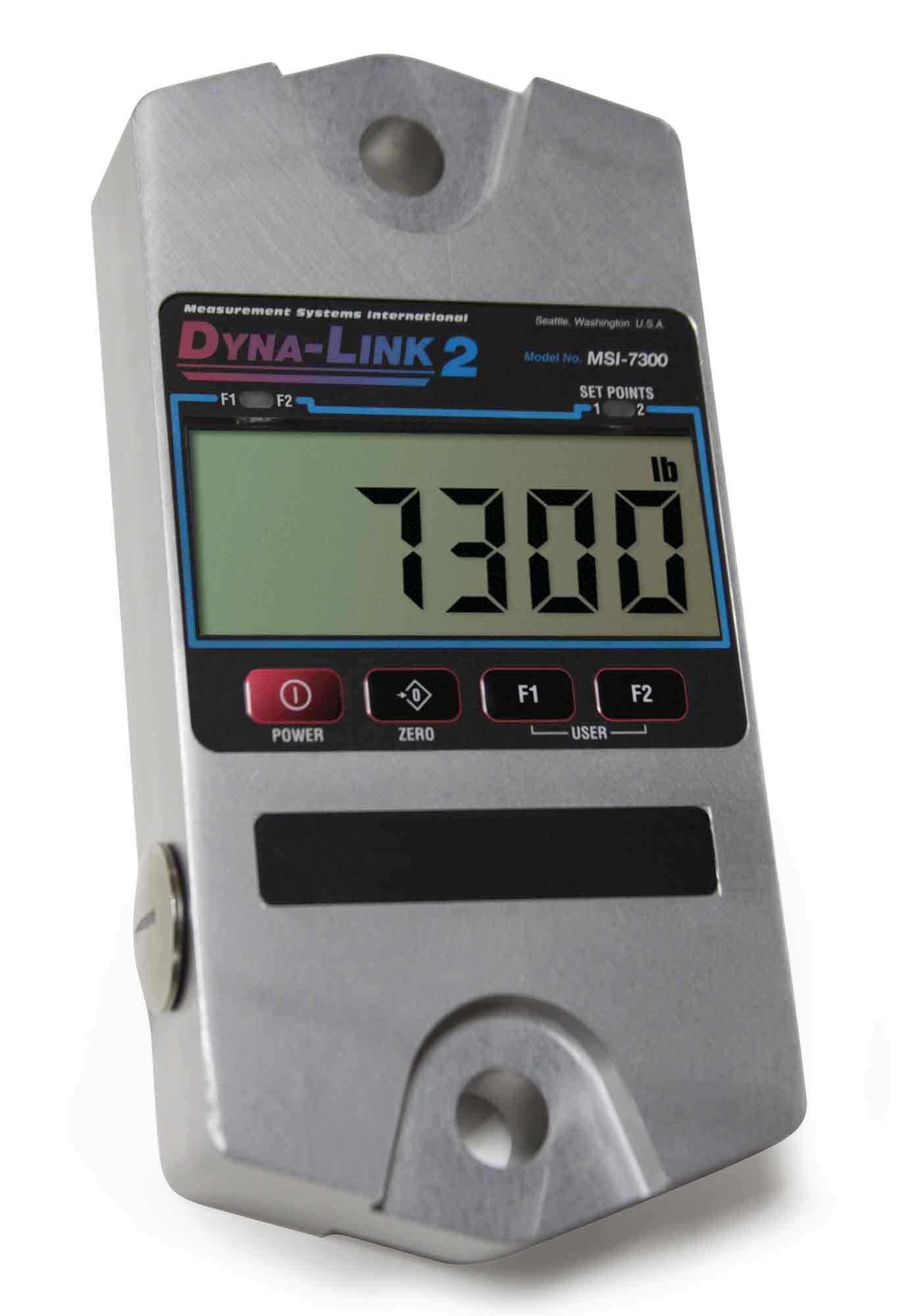 Rice Lake 139165 10000 Lb، MSI-7300 Dyna-Link 2 Digital Tension Dynamometer، NEMA 4/IP65 مع ضمان لمدة عامين