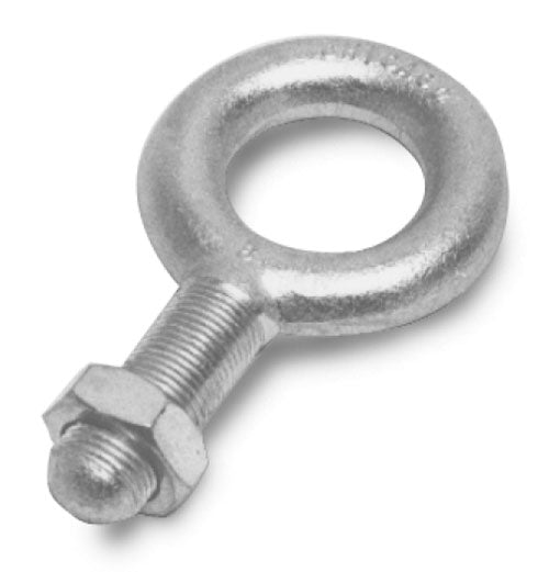 Rice Lake 17705, Eye Bolt, 1/4-28NFx1 Shank 500 lb Steel Zinc Plated Jam Nut INCL