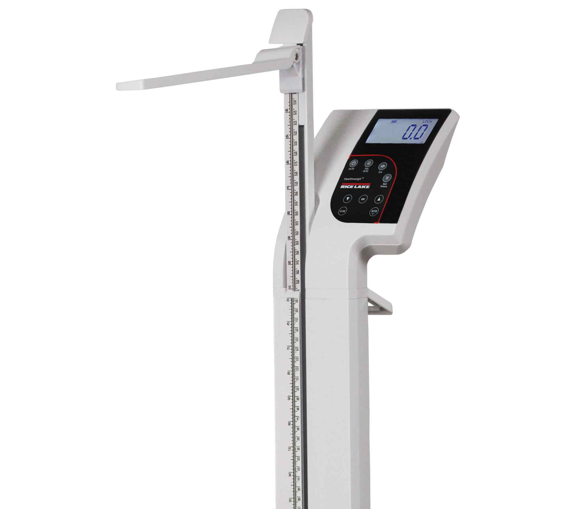 Rice Lake 194726 550lb x 0.2lb, 150-10-5BLE Digital Physician Scale Eye-Level Includes 6 Alkaline with 2 years Warranty