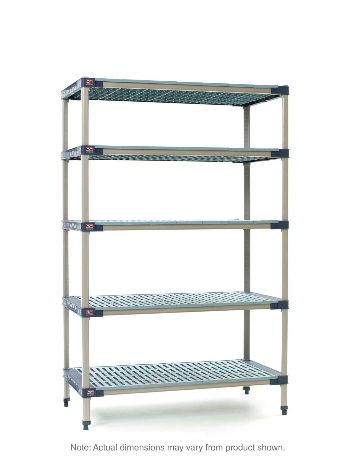 وحدة البدء الصناعية البلاستيكية MetroMax 4 5X547G4 ذات 5 رفوف، 24 بوصة × 42 بوصة × 74 بوصة