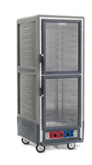 Metro C539-MXDC-U-GY C5 3 Series Insulated Moisture Heated Holding/Proofing Cabinet, Full Height, Dutch Clear Doors, Universal Wire Slides, 220-240V, 50/60Hz, 1681-2000W, Gray