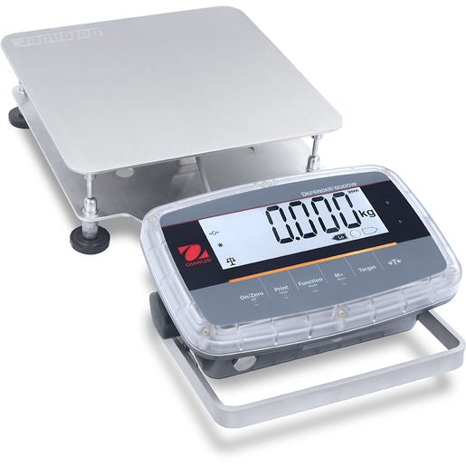 Ohaus 30575562, 12.5 kg (25 lb) Capacity, 1 g (0.002 lb) Readability, I-D61PW12K1R5 Defender 6000 Washdown Bench Scale