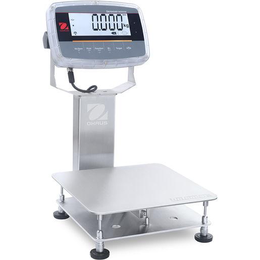 Ohaus i-D61PW12K1R6 Defender 6000 12.5 kg (25 lb) Capacity, 1 g (0.002 lb) Readability, Washdown Bench Scale