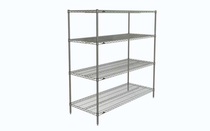 Super Erecta N566C Wire Shelving Starter Unit 24x60x63 Chrome