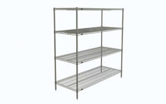 Super Erecta N566C Wire Shelving Starter Unit 24x60x63 Chrome