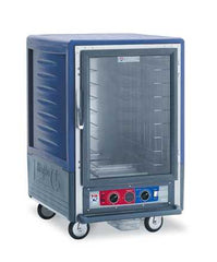 Metro C535-CLFC-4-BU C5 3 Series Insulated Holding/Proofing Cabinet, 1/2 Height, Full Length Clear Door, Fixed Wire Slides, 120V, 60Hz, 1440W, Blue