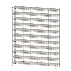 Metro CRLS16NSBS Gowning Room Bootie and Shoe Rack, 14" W x 60" L x 74" H