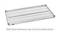 رف سلكي صناعي Metro Super Erecta 2454NS، من الفولاذ المقاوم للصدأ المصقول، مقاس 24 بوصة × 54 بوصة