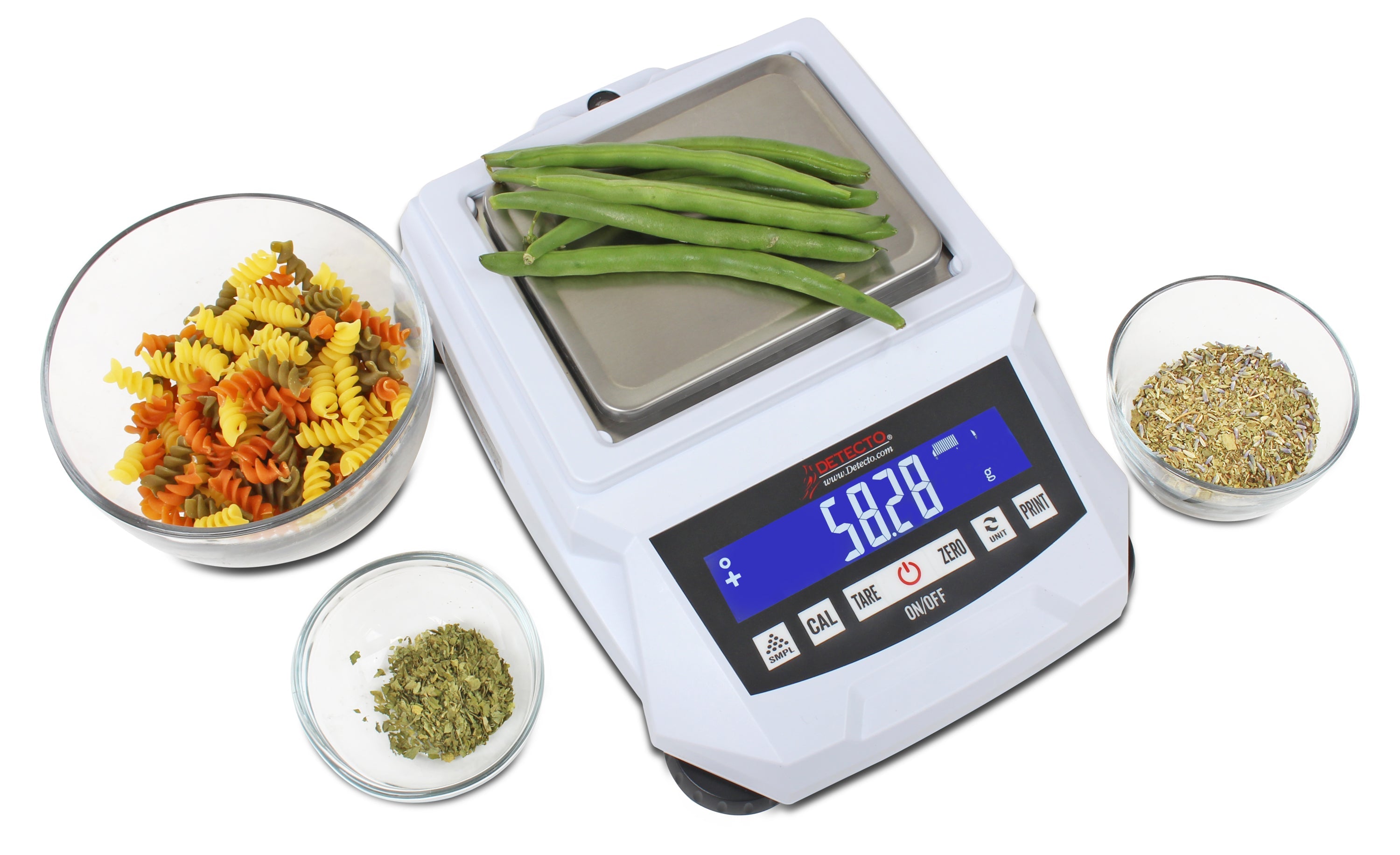 Detecto 420-2000 Digital Precision Balance Scale, 2000 g x 0.02 g, 5.7 in W x 4.5 in D Platform