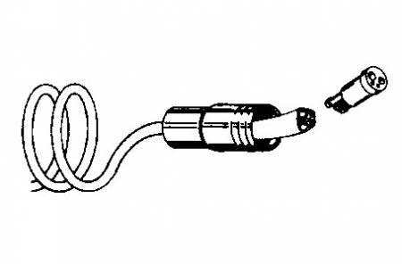 DCI 431CT 4 Hole with CT, HP Tubing, Asepsis Coiled Black