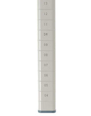 MetroMax MQ33UPE Mobile-Ready Industrial Shelving Post, Epoxy Coated Steel, 33" H