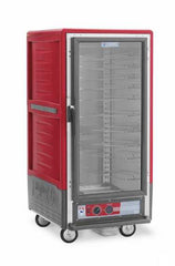 Metro C537-HXFC-U C5 3 Series Insulated Holding Cabinet, 3/4 Height, Full Length Clear Door, Universal Wire Slides, 220-240V, 50/60Hz, 1681-2000W, Red