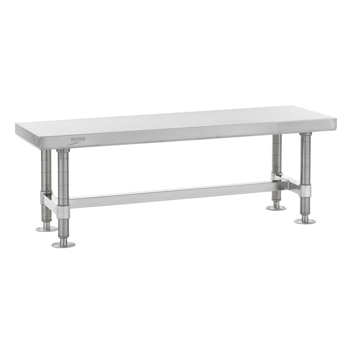 Metro GB1648S Stainless Steel Gowning Bench, 16" x 48" x 18"