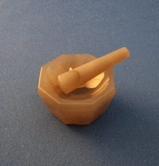 BUCK Scientific 5311 35mm OD Agate Mortar and Pestle
