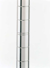Metro Super Erecta 33UPS SiteSelect Mobile-Ready Industrial Wire Shelving Post, Polished Stainless Steel, 33" H