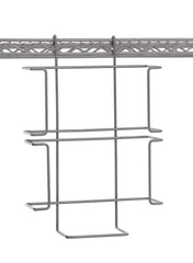 Metro GBHHK4-T Horizontal Triple Glove Box Holder for Super Erecta Wire Shelving and SmartWall Wall Shelving