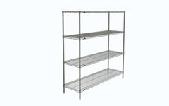 وحدة رفوف سلكية من الكروم Super Erecta N366C، مقاس 18×60×63 بوصة